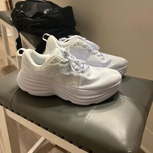 Hoka Bondi 8 White